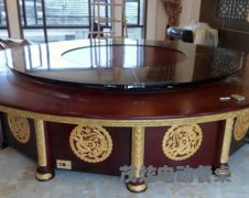 南京酒店酒店电动餐桌转盘安装案例