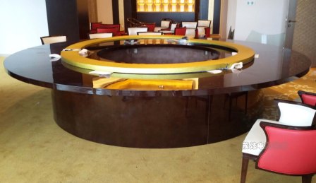 宁波酒店大型电动餐桌玻璃转盘生产厂家
